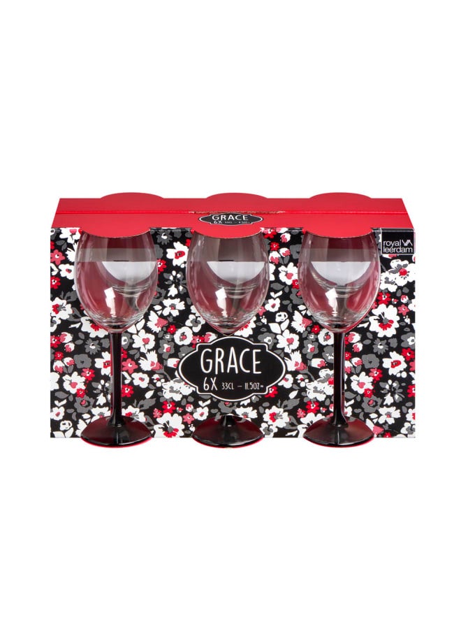 LIBBEY 6-Piece Glass Goblet Clear - Image 2