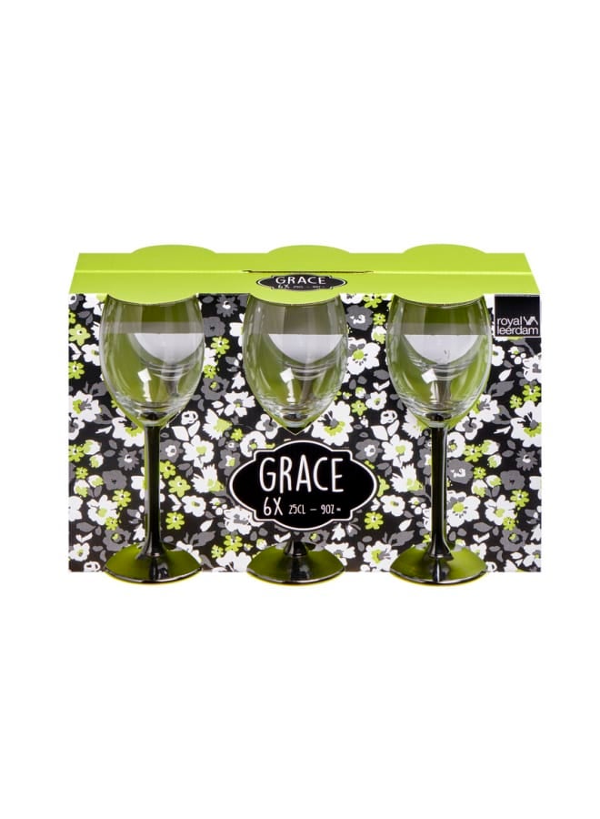 LIBBEY 6-Piece Glass Goblet Clear - Image 2