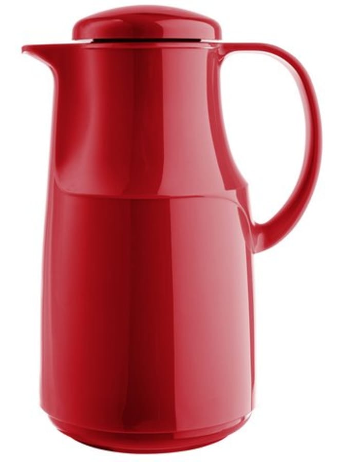 تُرمس بغطاء مسطح وملتف أحمر 1لترات