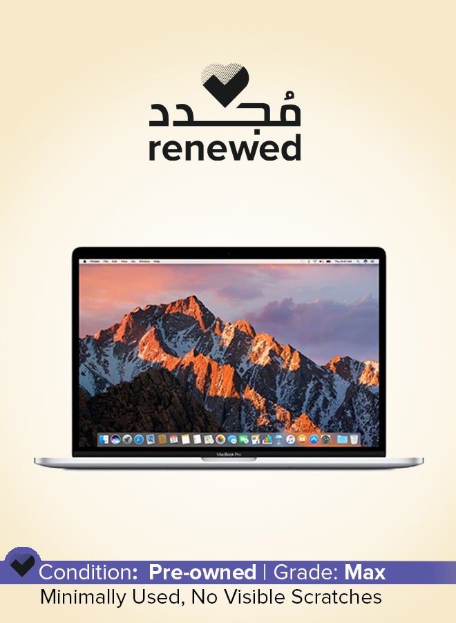 Apple Renewed - MacBook Pro 15-Inch Retina Display With Touch Bar, Core i7 Processor/16GB RAM/256GB SSD/AMD Radeon Pro 450 2GB Graphic Card With English Keyboard - 2016 Silver - Image 1