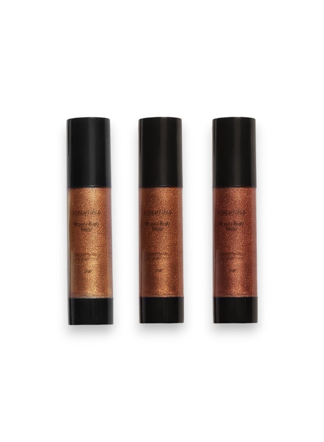 ESSENTIALS Bronze Body Shine Honey Bronze Shade 2 50ml - Image 4