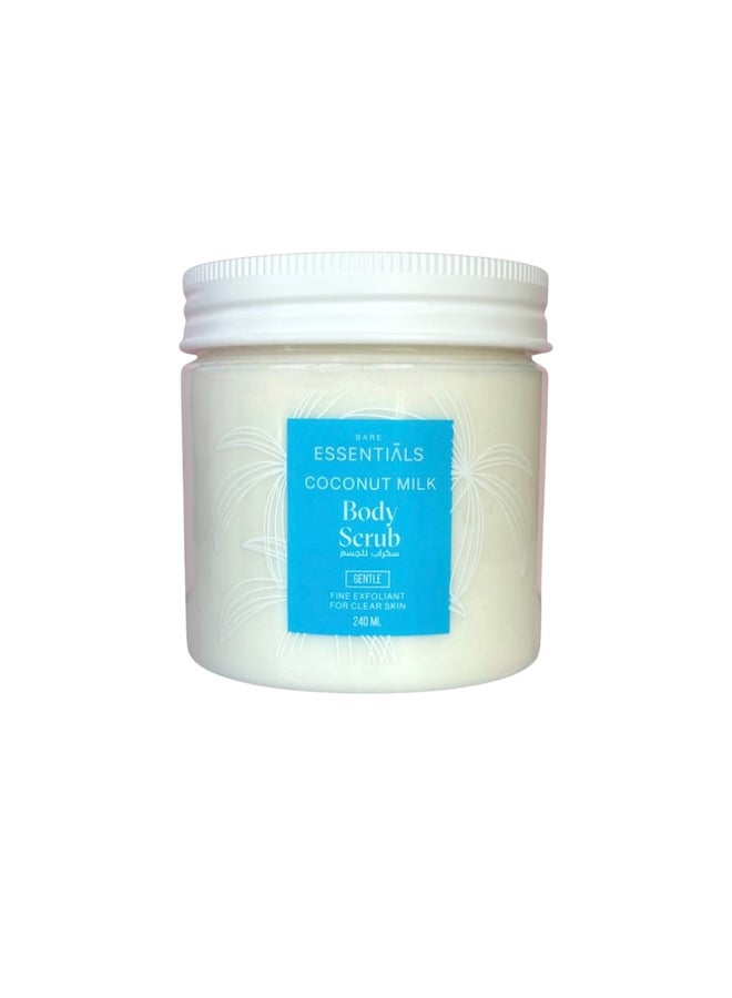 ESSENTIALS Coconut Milk Face and Body Scrub 240ml - Image 1