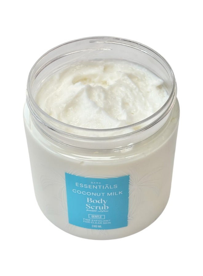 ESSENTIALS Coconut Milk Face and Body Scrub 240ml - Image 3