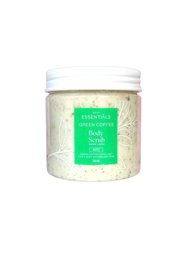 ESSENTIALS Green Coffee Face and Body Scrub 240ml - Image 1