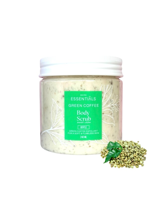 ESSENTIALS Green Coffee Face and Body Scrub 240ml - Image 4
