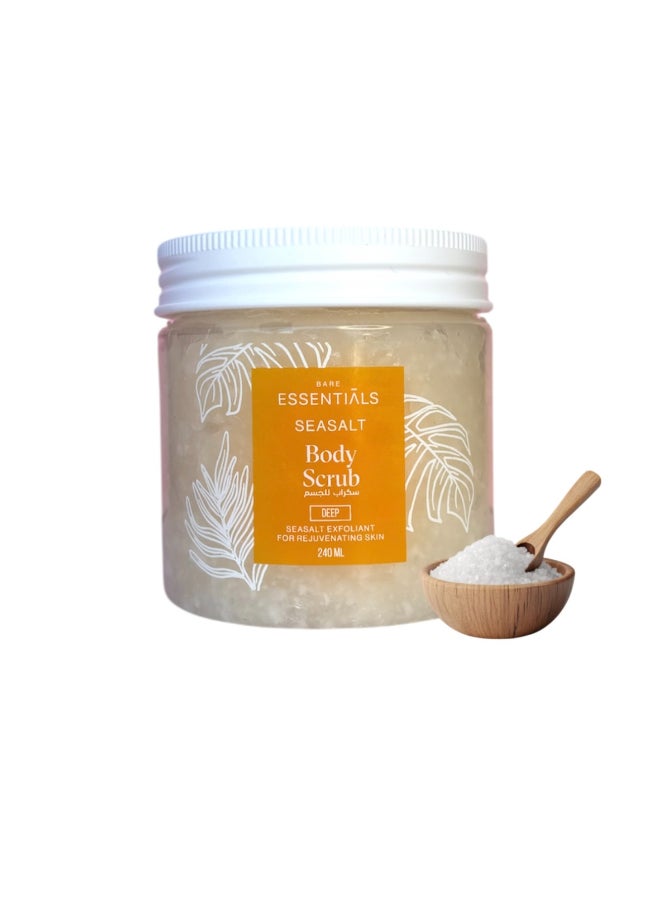 ESSENTIALS Sea Salt Body Scrub and Polish 240ml - Image 4