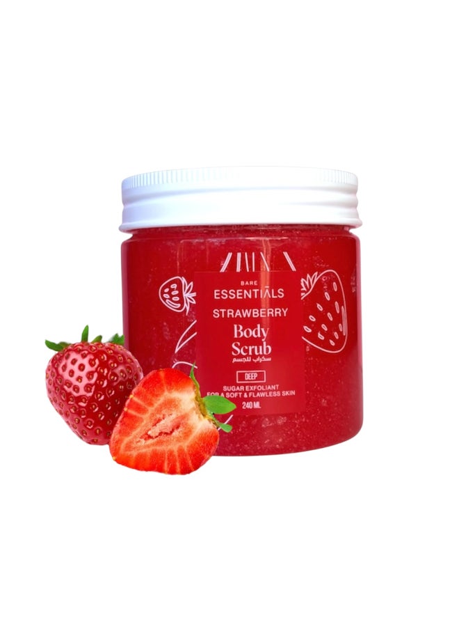 إيسنشالز مقشر وملمع للجسم برائحة الفراولة 240ملليلتر - Image 4