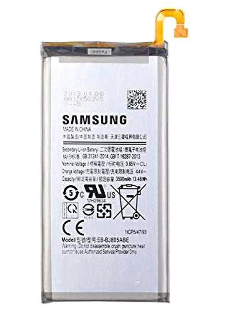 سامسونج بطارية بديلة لهاتف سامسونج A6+ 3500 mAh أسود/ فضي - Image 1