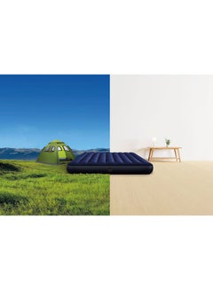 INTEX Dura-Beam Standard Fiber Technology Classic Downy Airbed Blue/Black 152x203x25cm  - Image 4