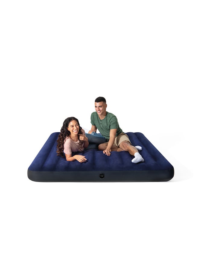 اينتكس - فراش هوائي داوني كلاسيك مقاس مفرد من سلسلة دورا بيم أسود/أزرق 99cm x 1.91m x 25cm - Image 1