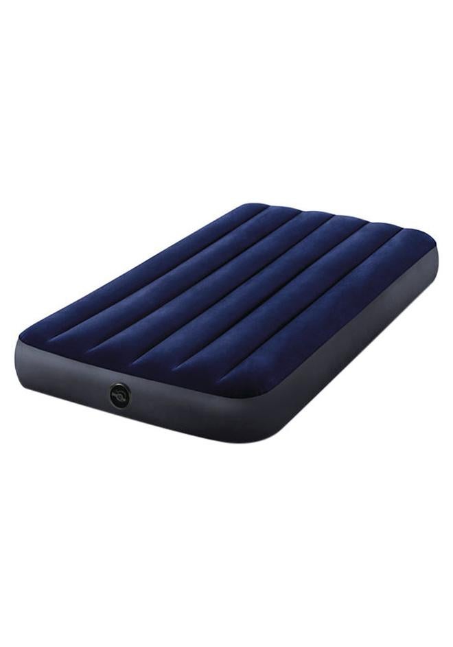 INTEX Twin Dura-Beam Series Classic Downy Airbed PVC Blue/Black 99cm x 1.91m x 25cm - Image 1