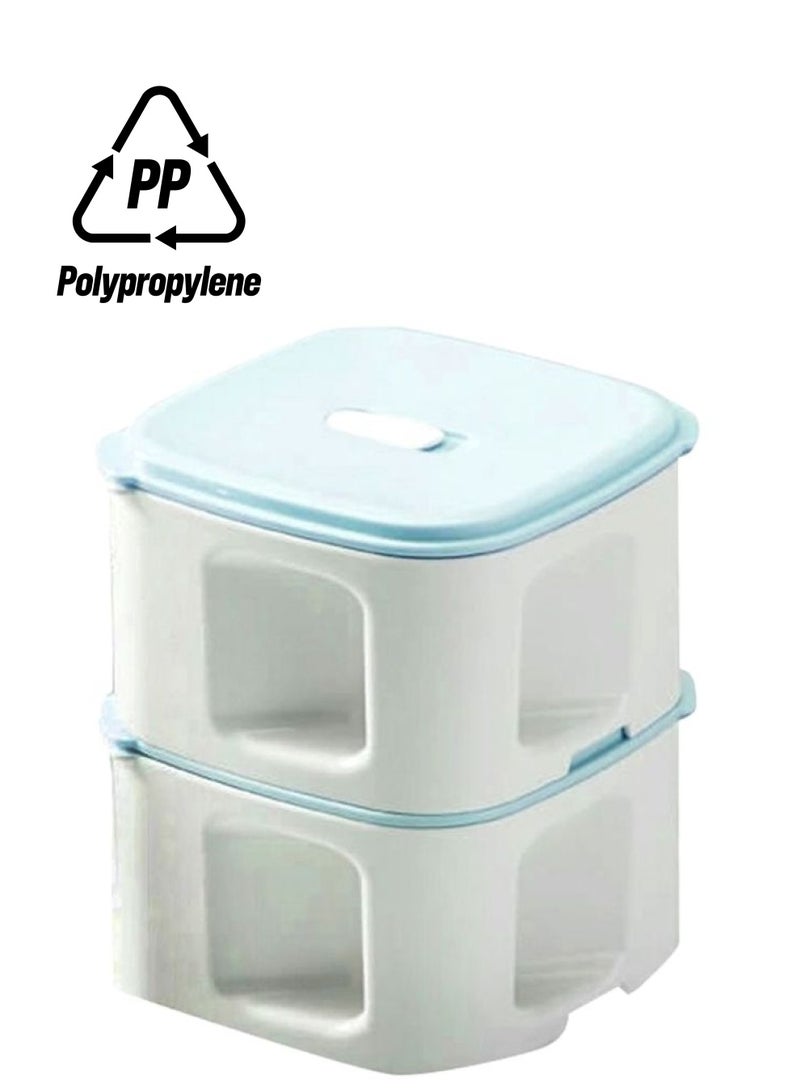 Xiaomi Mijia Kalar Lunch Box Blue/White 15x13x13cm  - Image 1