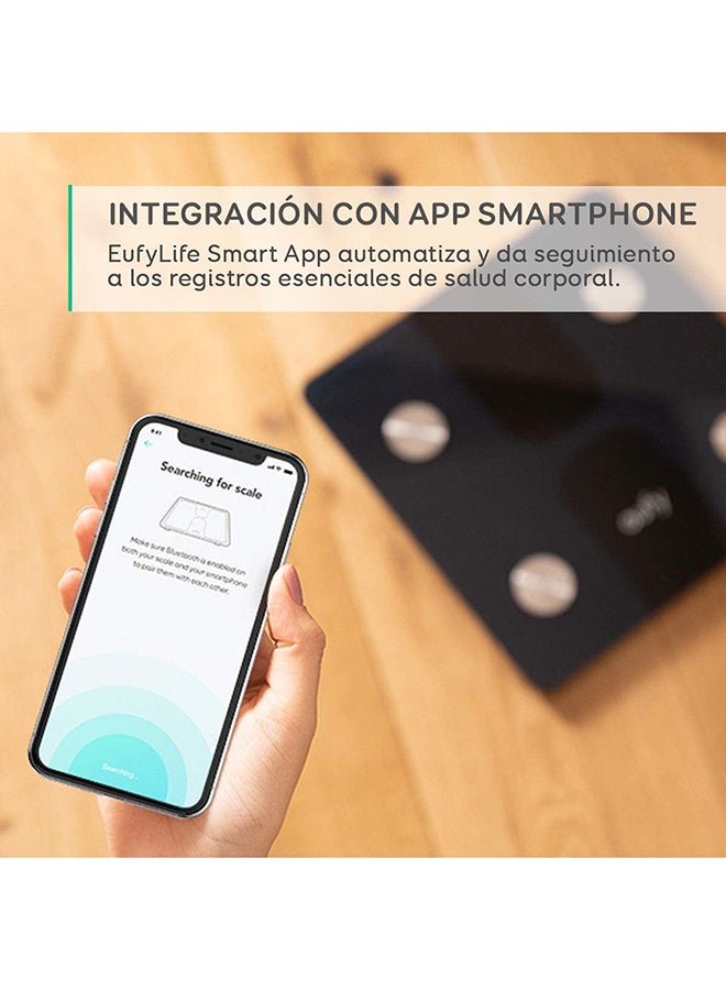 eufy Smart Scale C1 with Bluetooth, Body Fat Scale, Wireless Digital Bathroom Scale, 15 Measurements, Weight/Body Fat/BMI, Fitness Body Composition Analysis, Black, lbs/kg - Image 4