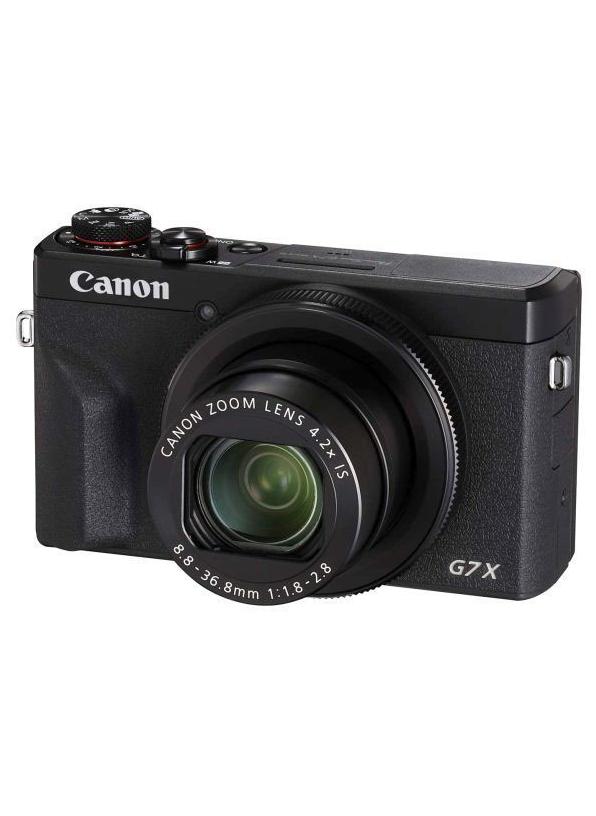 Canon PowerShot G7 X Mark III Point And Shoot Camera 20.1MP 4.2x Zoom With Tilt Touchscreen, Built-In Wi-Fi And Bluetooth Black - Image 1