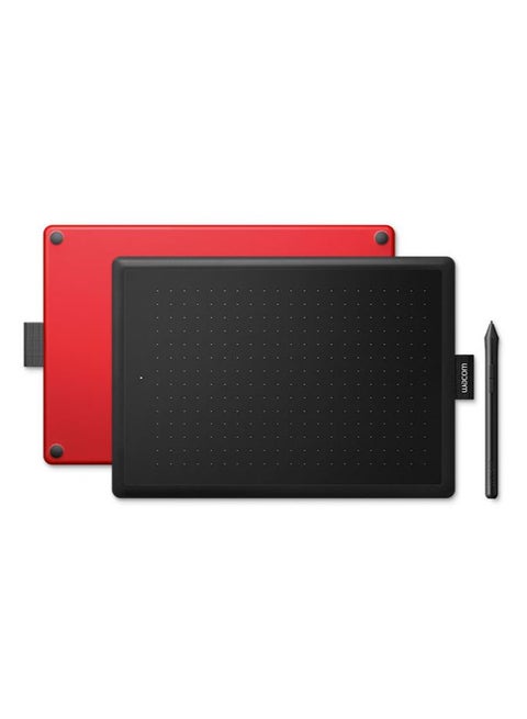 One (CTL-472-N) Small With Digital Pen Black/Red