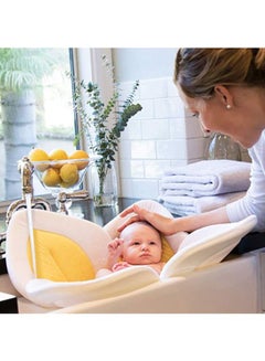 Comfortable Baby Bath Seat Flower Shaped (4 Petal) Bathtub - Ideal For 0 To 6 Month Baby - Fits In All Sinks - pnsku/N33962432A/45/_/1724247203/578692b8-fa5f-44fb-a96e-302cf7215144