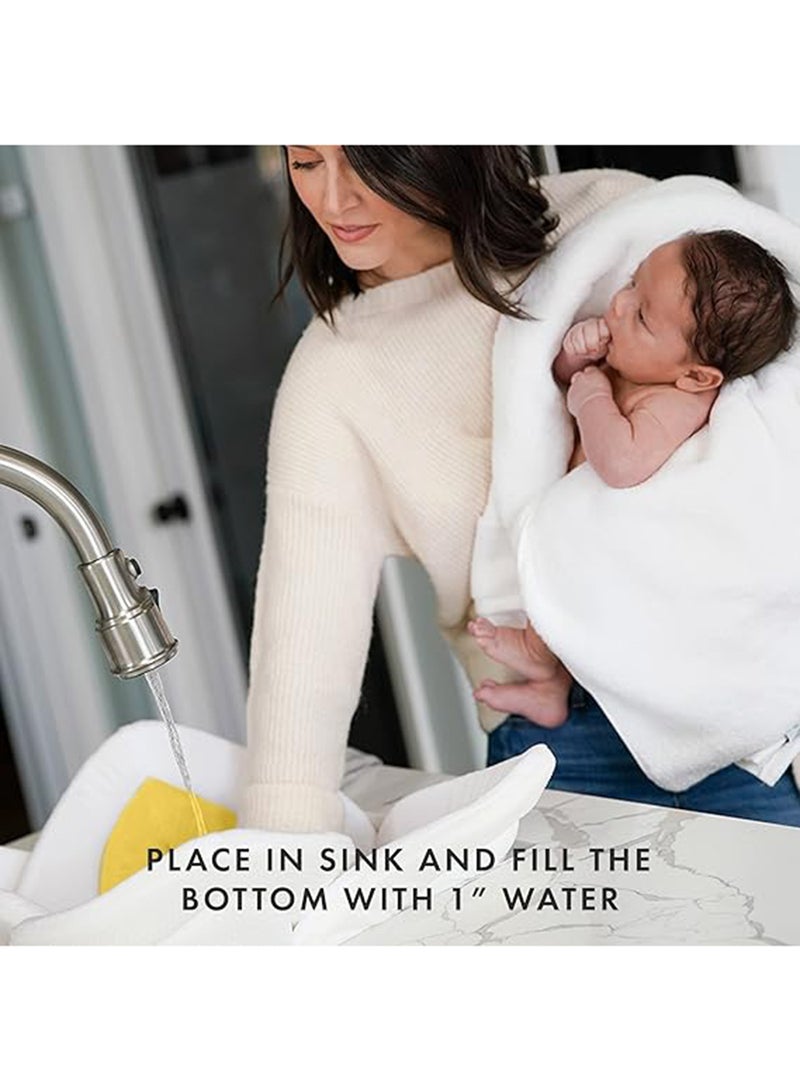 SAPU - Comfortable Baby Bath Seat Flower Shaped (4 Petal) Bathtub - Ideal For 0 To 6 Month Baby - Fits In All Sinks - Image 1