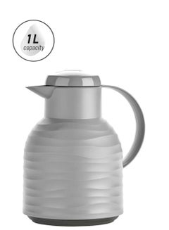 emsa Samba Wave Vacuum Flask Stone Grey 1Liters  - Image 1