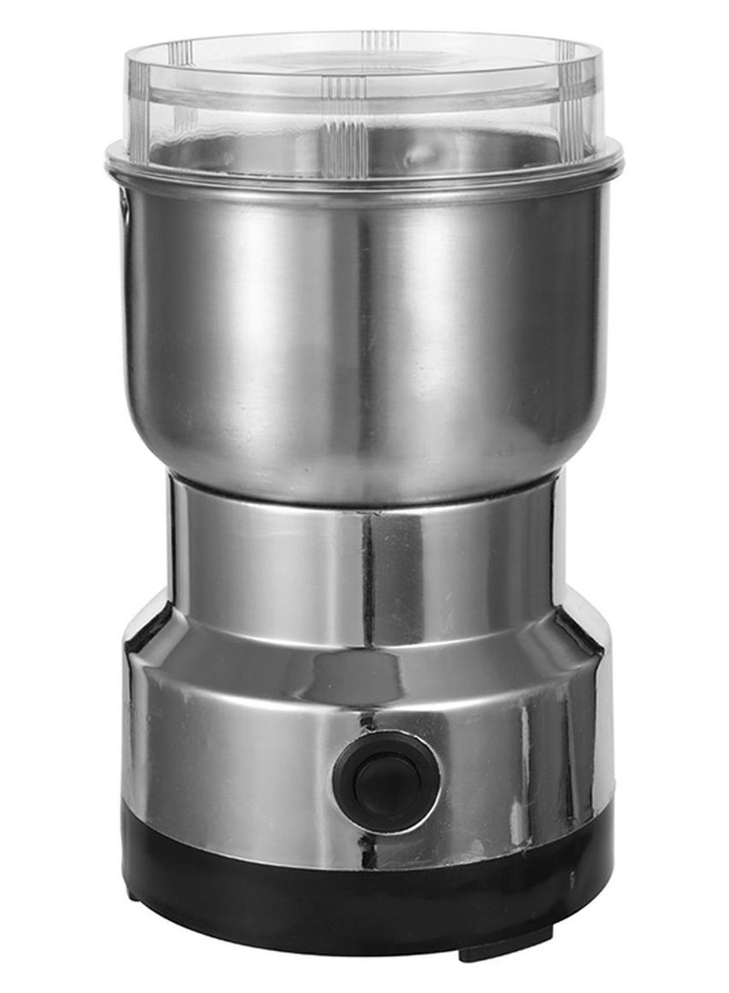 ماكينة كهربائية لطحن حبوب القهوة فضي 18x11x11سم - Image 1