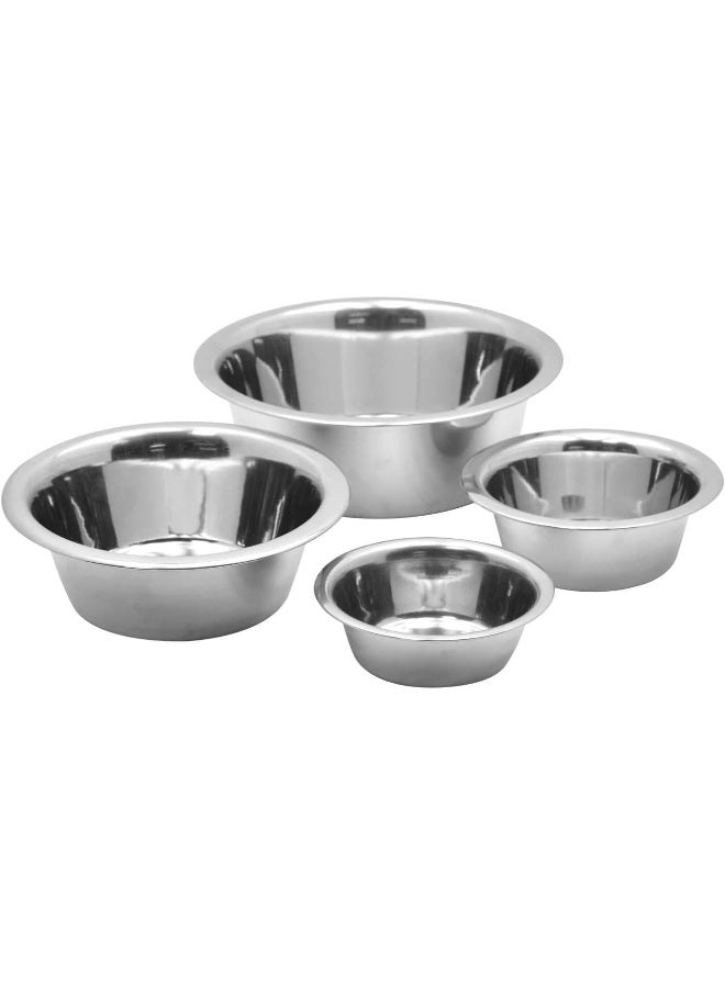 RAJ Fiona 4-Piece Stainless Steel Bowl Set Silver 11/13/16/20cm - Image 4