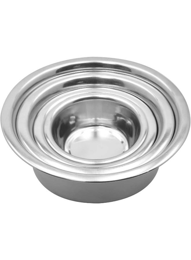 RAJ Fiona 4-Piece Stainless Steel Bowl Set Silver 11/13/16/20cm - Image 3