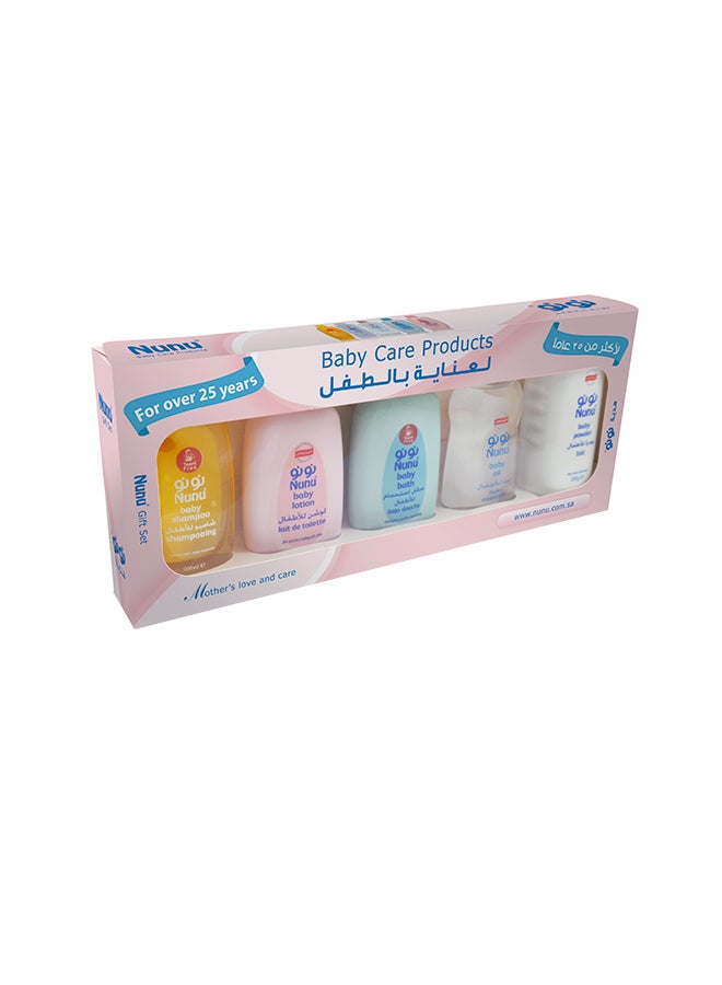 Nunu Pack Of 5 Baby Care Products Set