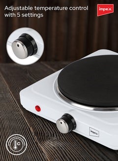 إمبكس لوح تسخين كهربائي فردي 1500 W ‎HP 102 أبيض  - Image 5