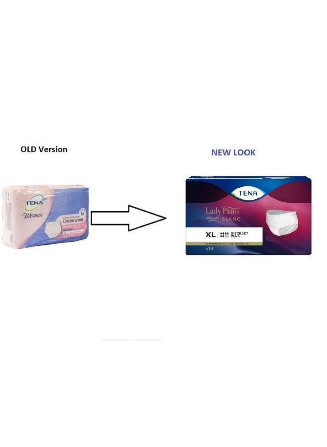 Tena Pack Of 14 Slip Super Incontinence Underwear Pant  - Image 1