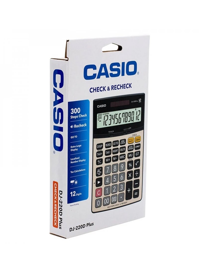 CASIO DJ-220DPLUS-WA-DP 12 Digits Calculator Silver - Image 3