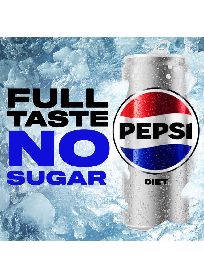 Pepsi Diet Carbonated Soft Drink Cans 330ml - Image 5