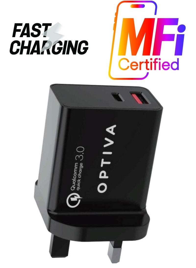 2 Outputs Qualcomm 3.0 Quick Wall Charger Black - pnsku/N34044914A/45/_/1737992097/9c638c02-5ee2-4c12-8cae-4cc16e2bb237