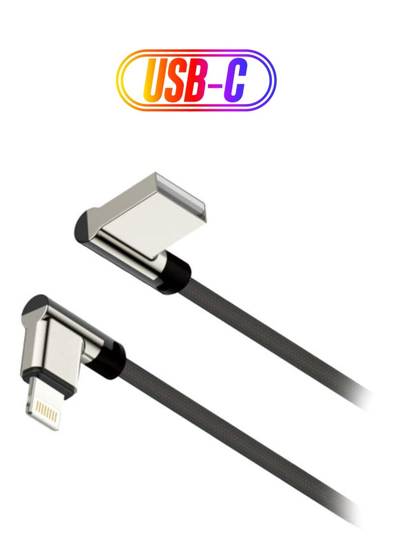 أوبتيفا كابل Lighting لمزامنة البيانات والشحن أسود/فضي - Image 1