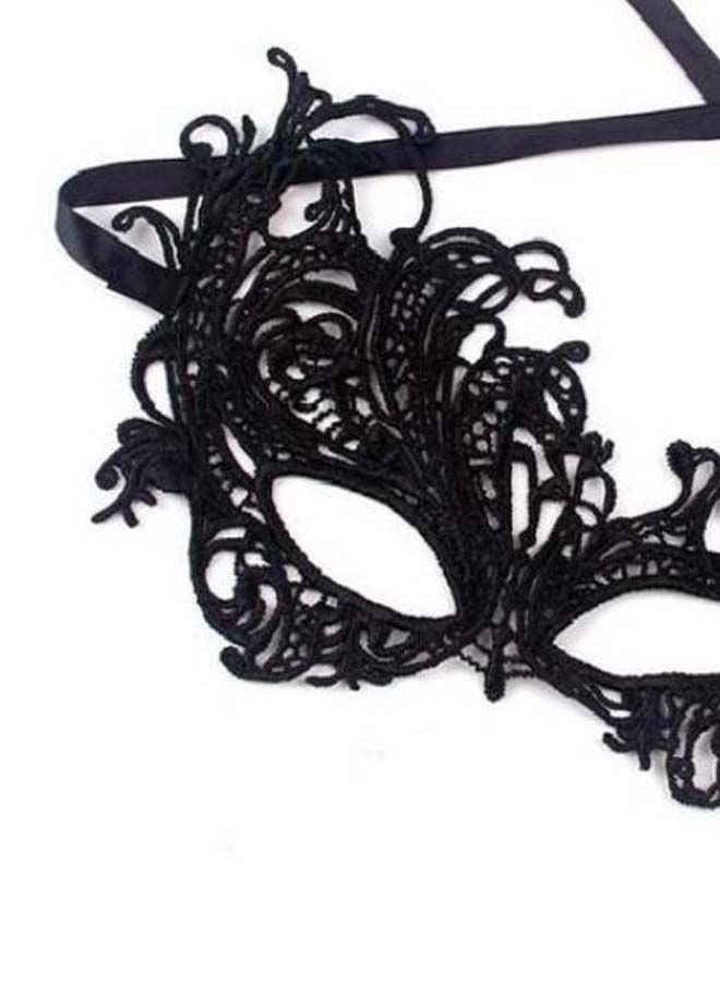 Red owl Exquisite Lace Masquerade Mask 20cm - Image 2