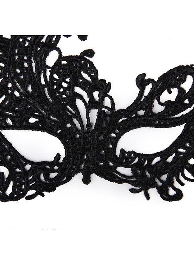 Red owl Exquisite Lace Masquerade Mask 20cm - Image 3