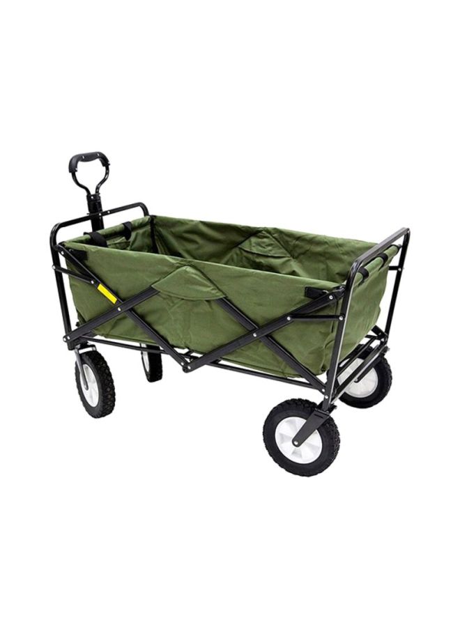 Cool Baby Folding Camping Multi-Function Outdoor Wagon Shopping Cart Green/Black - Image 1