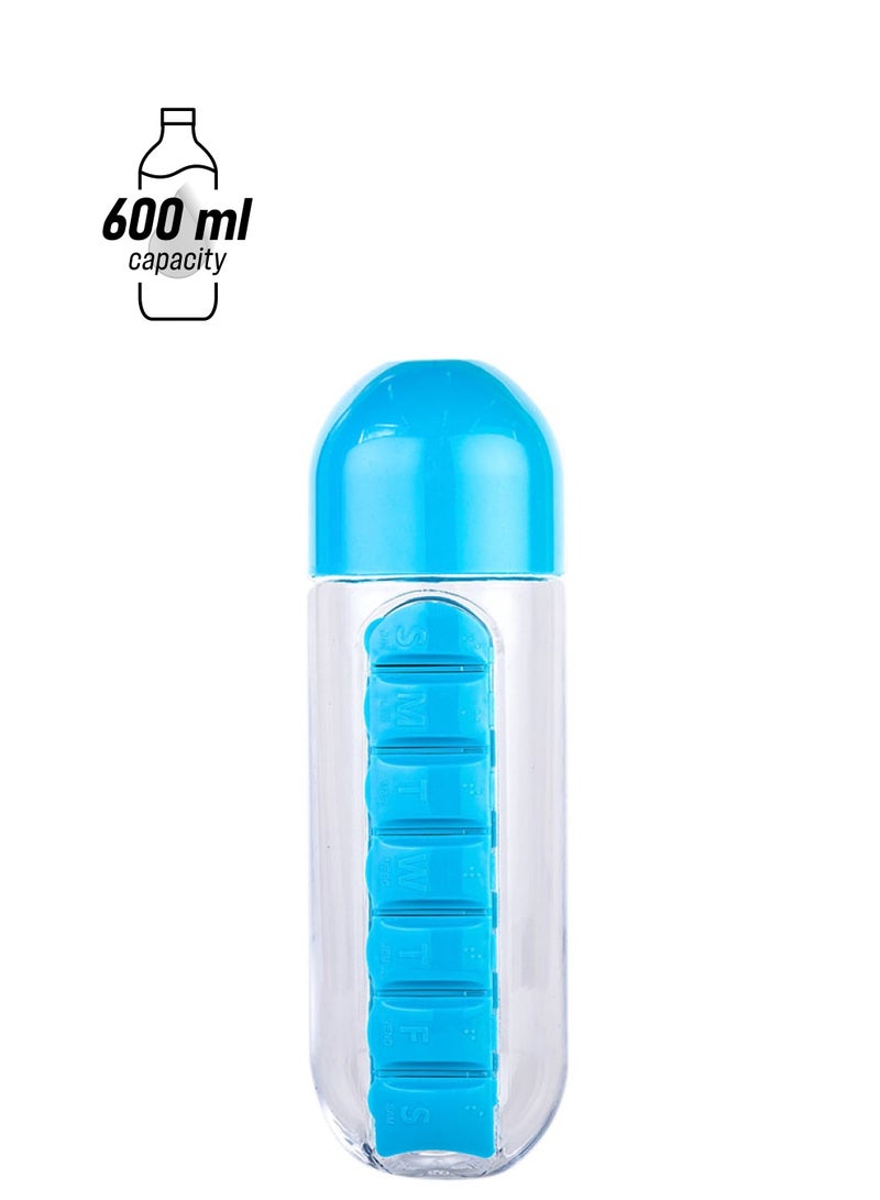 Water Bottle Blue 0.6Liters