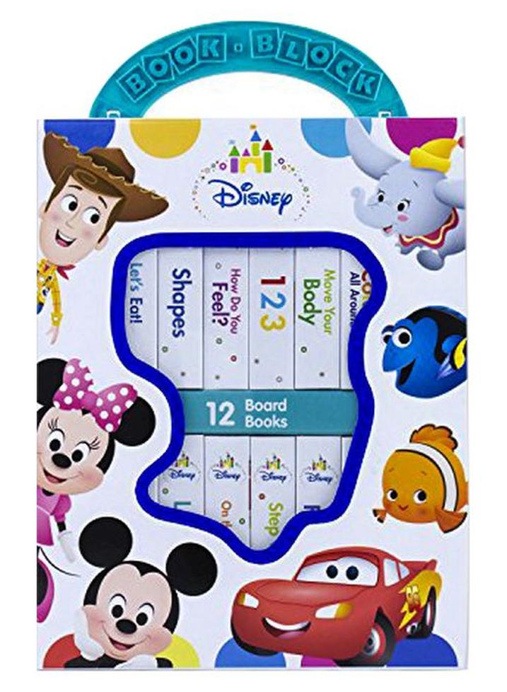 Disney 12 Board Books Hardcover English by P. I. Kids - 43237