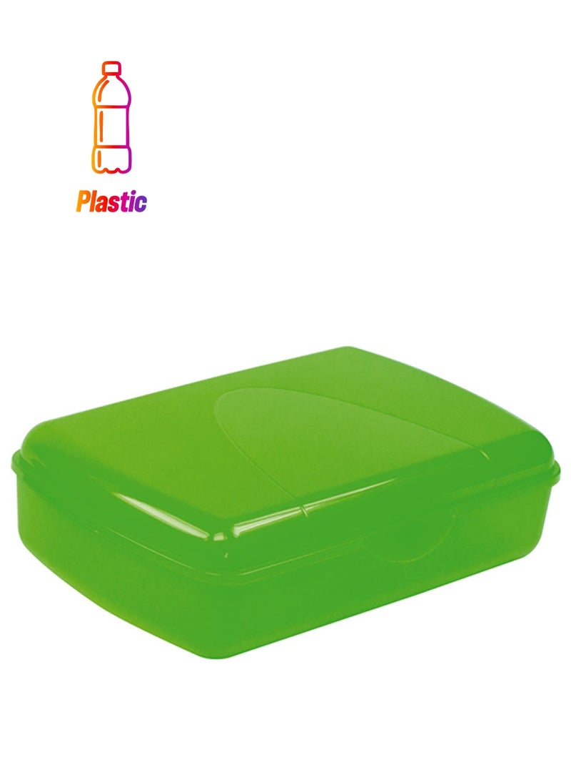 Quadratic Snack Box Green 32x21x10cm