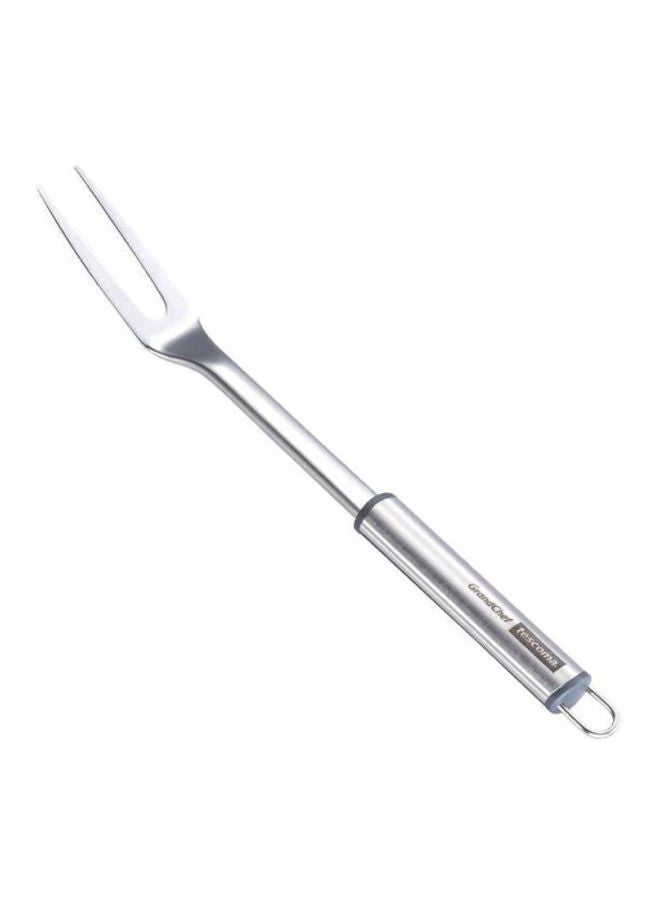 tescoma Meat Fork Grandchef Silver 2x3x34cm - Image 1