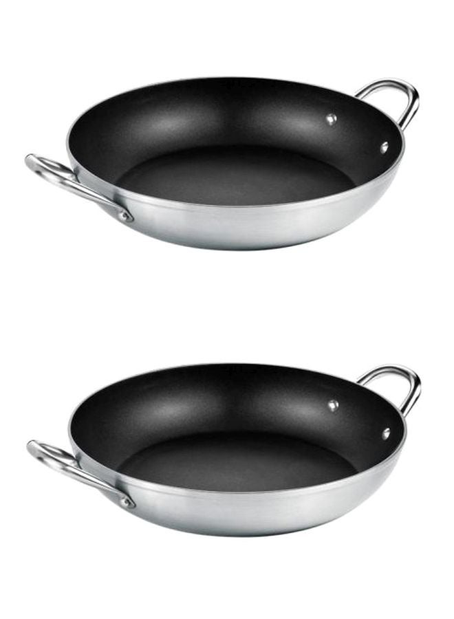 tescoma 2-Grip Frying Pan Set Silver 32cm - Image 1