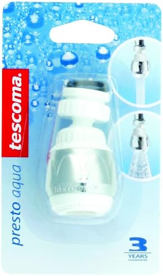 Tescoma Water Filter Presto 111001 Faucet Aerator White/Silver 13.5x4x8.5cm - Image 2