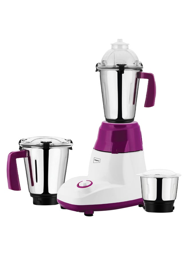Impex 3-In-1 Mixer Grinder-  Copper Motor, Unbreakable ABS Body, Stainless Steel Jars, Razor Sharp Blades 1500 ml 750 W BL 318 White/Pink  - Image 1