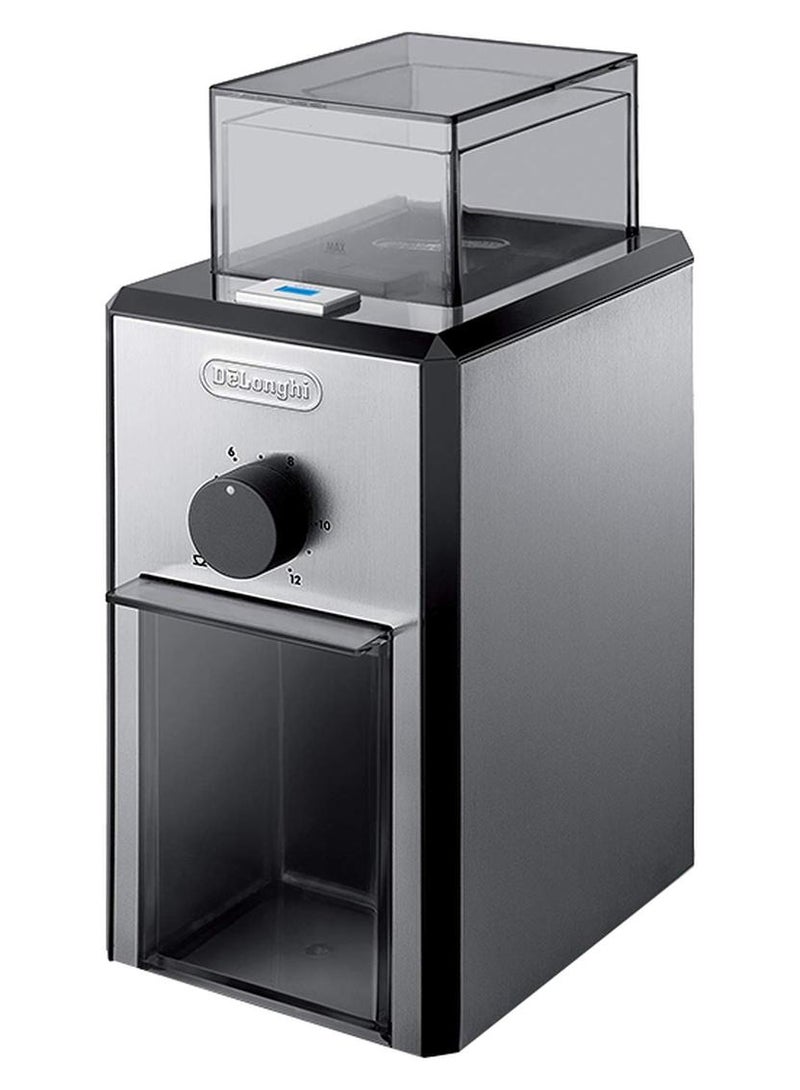 De'Longhi Coffee Grinder, Stainless Steel Blade, Dual Safe System, 110 W KG89 Stainless Steel - Image 1