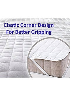 Maestro Soft Quilted Mattress Protector Fabric White 90x190cm  - Image 3