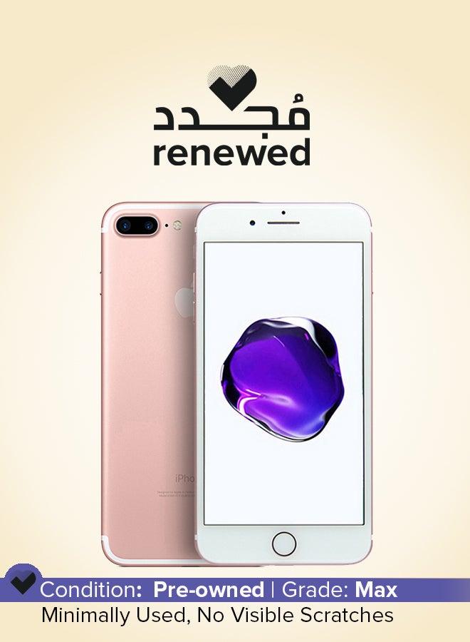 Apple Renewed - iPhone 7 Plus 256GB Rose Gold 4G With Facetime - International Version - Image 1