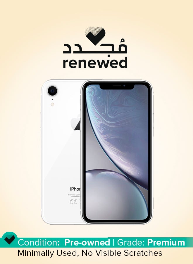 Apple Renewed - iPhone XR 64GB White 4G With Facetime - International Version - Image 1