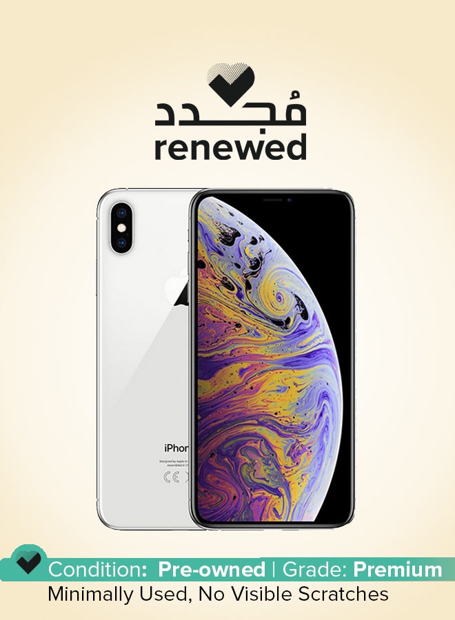 Apple - Renewed - iPhone Xs Max Dual SIM 256GB Silver 4G With Facetime - International Version - Image 1