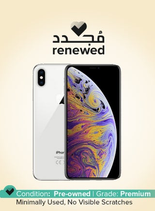 Renewed - iPhone Xs Max Dual SIM 256GB Silver 4G With Facetime - International Version - pnsku/N34143616A/45/_/1750654917/218d42e2-aa7b-4e0c-b38a-7a8903ee57a5