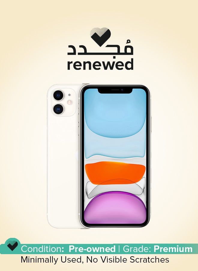 Apple Renewed - iPhone 11 256GB White 4G With Facetime - International Version - Image 1