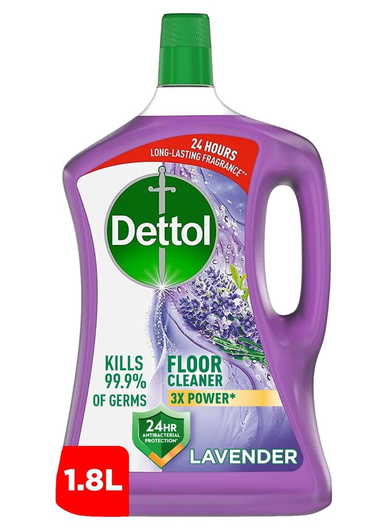 ديتول منظف أرضيات قوي ومضاد للبكتيريا برائحة اللافندر 1.8لترات - Image 1
